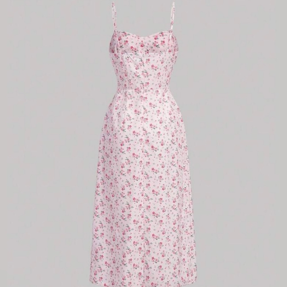 SHEIN Pink Floral Dress